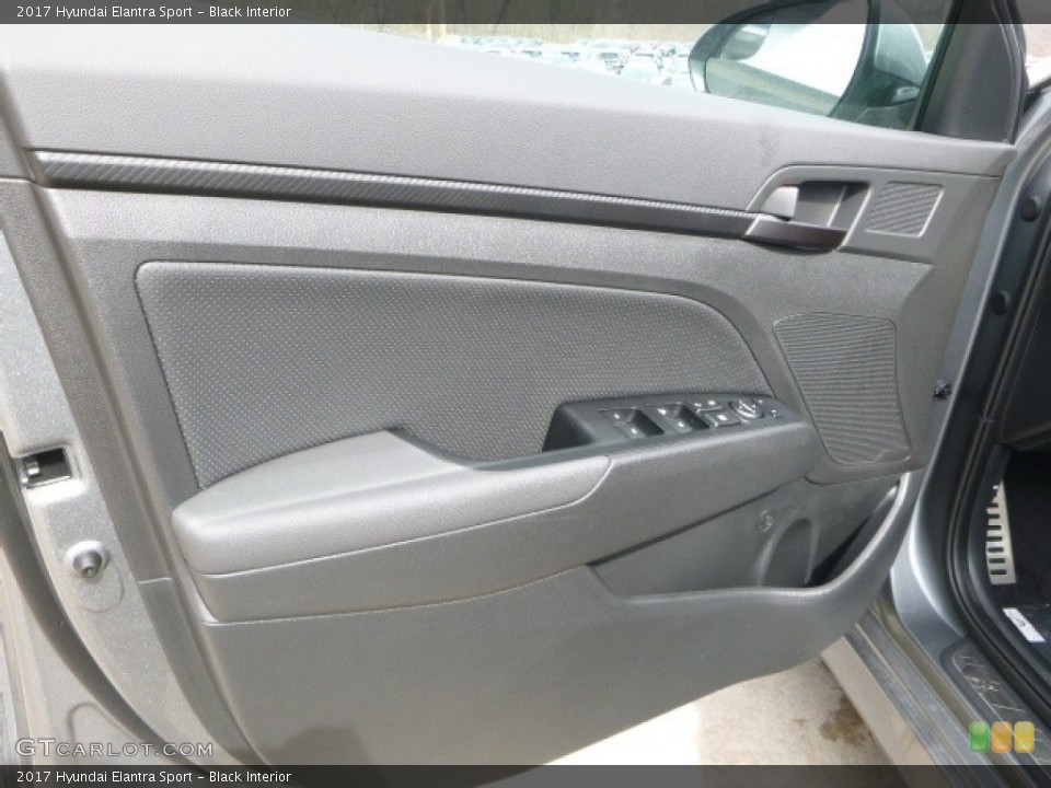 Black Interior Door Panel for the 2017 Hyundai Elantra Sport #119245392