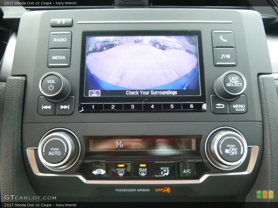 Ivory Interior Controls for the 2017 Honda Civic LX Coupe #119246067