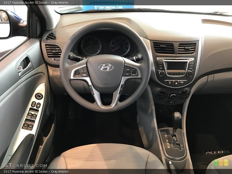 Gray Interior Dashboard for the 2017 Hyundai Accent SE Sedan #119246493