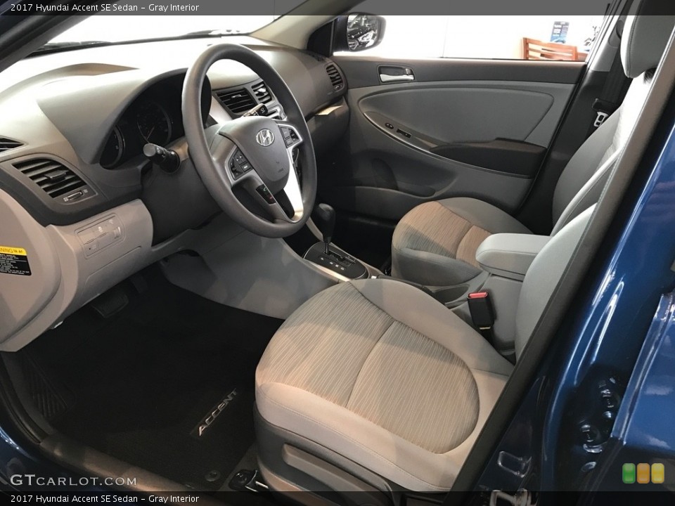 Gray 2017 Hyundai Accent Interiors