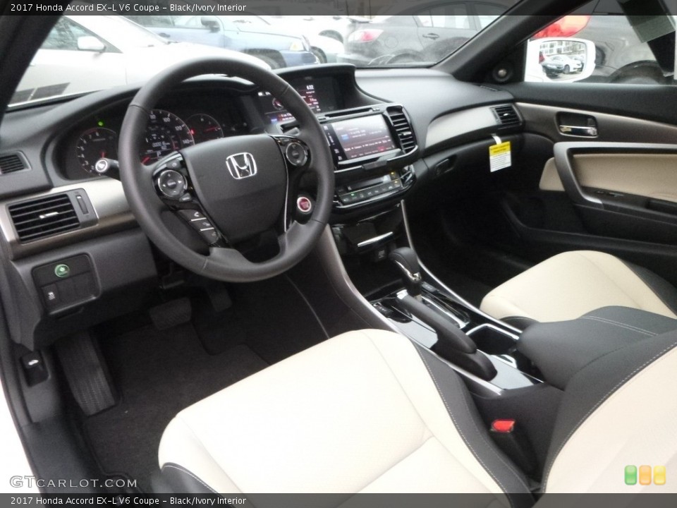 Black/Ivory Interior Photo for the 2017 Honda Accord EX-L V6 Coupe #119249253