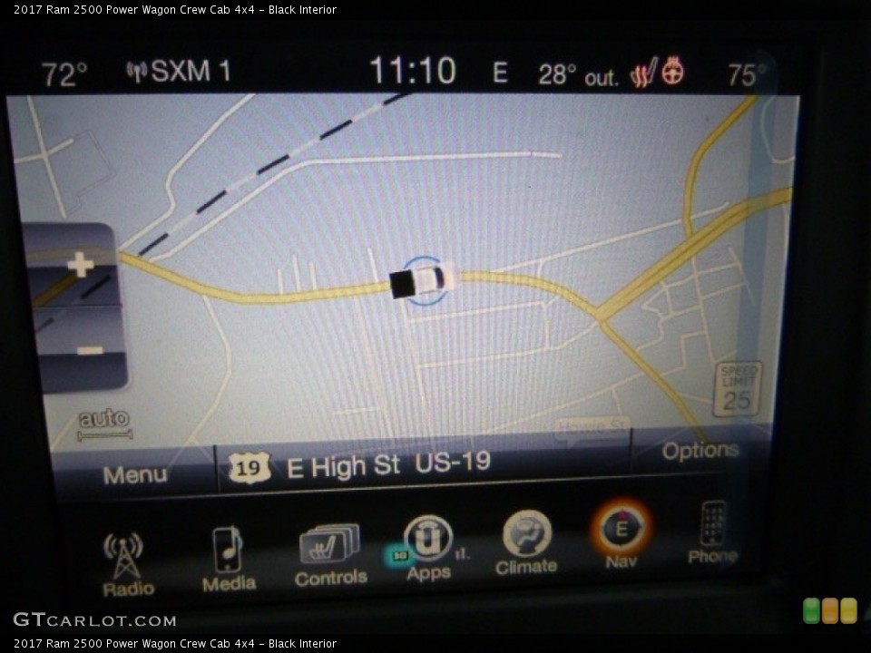 Black Interior Navigation for the 2017 Ram 2500 Power Wagon Crew Cab 4x4 #119255157