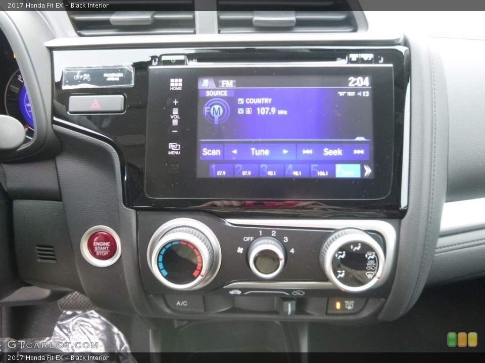 Black Interior Controls for the 2017 Honda Fit EX #119258628