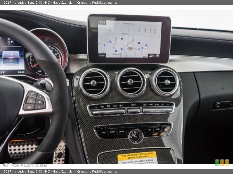 Cranberry Red/Black Interior Controls for the 2017 Mercedes-Benz C 43 AMG 4Matic Cabriolet #119270386