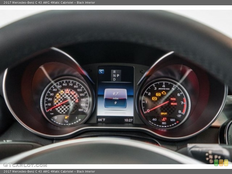 Black Interior Gauges for the 2017 Mercedes-Benz C 43 AMG 4Matic Cabriolet #119270614