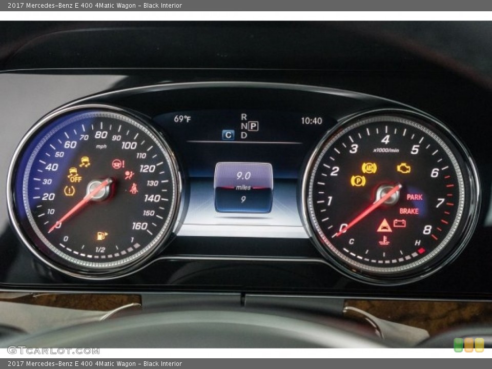 Black Interior Gauges for the 2017 Mercedes-Benz E 400 4Matic Wagon #119271304