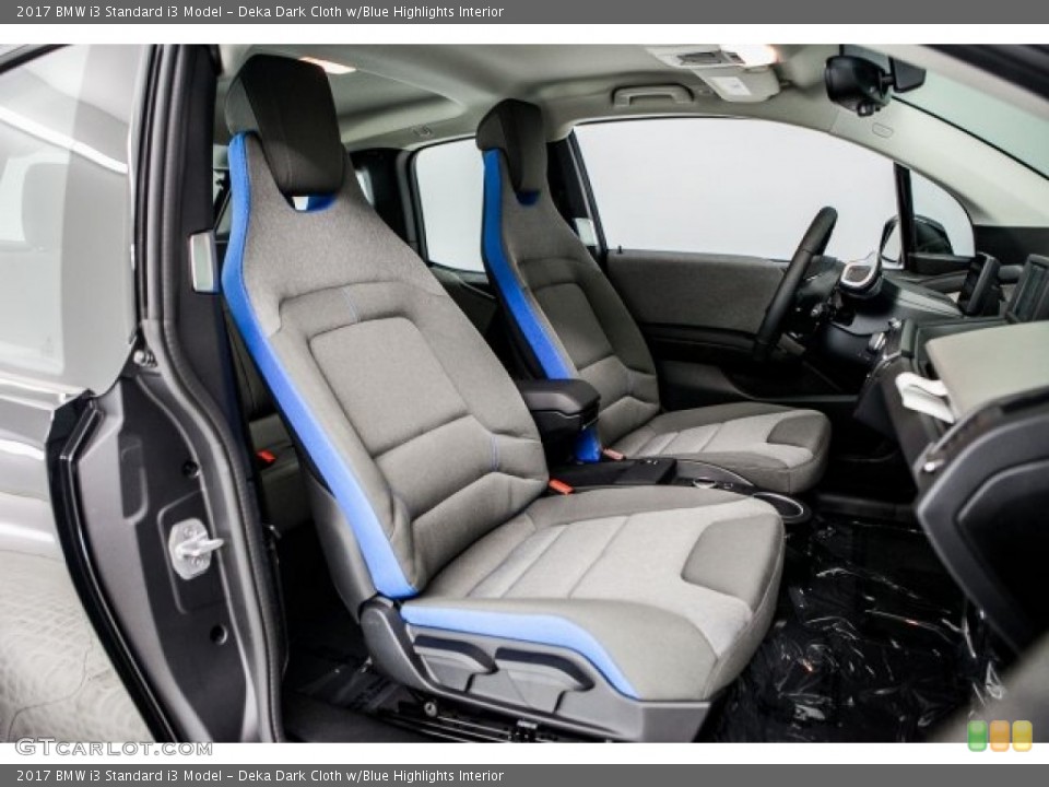 Deka Dark Cloth w/Blue Highlights Interior Photo for the 2017 BMW i3  #119278429