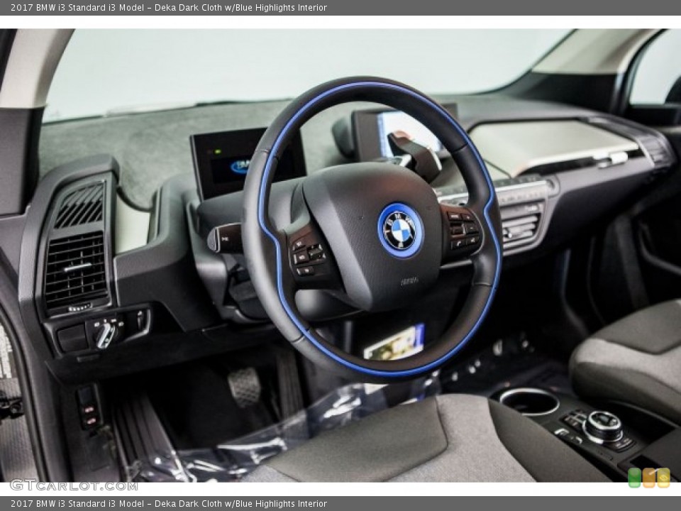 Deka Dark Cloth w/Blue Highlights Interior Dashboard for the 2017 BMW i3  #119278483