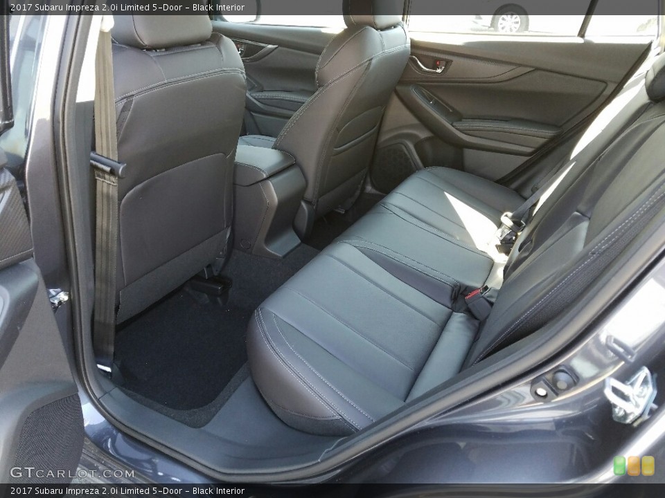Black Interior Rear Seat for the 2017 Subaru Impreza 2.0i Limited 5-Door #119281745