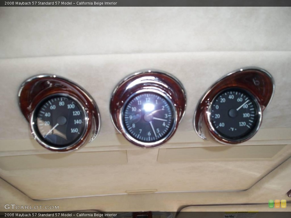 California Beige Interior Gauges for the 2008 Maybach 57  #11928788