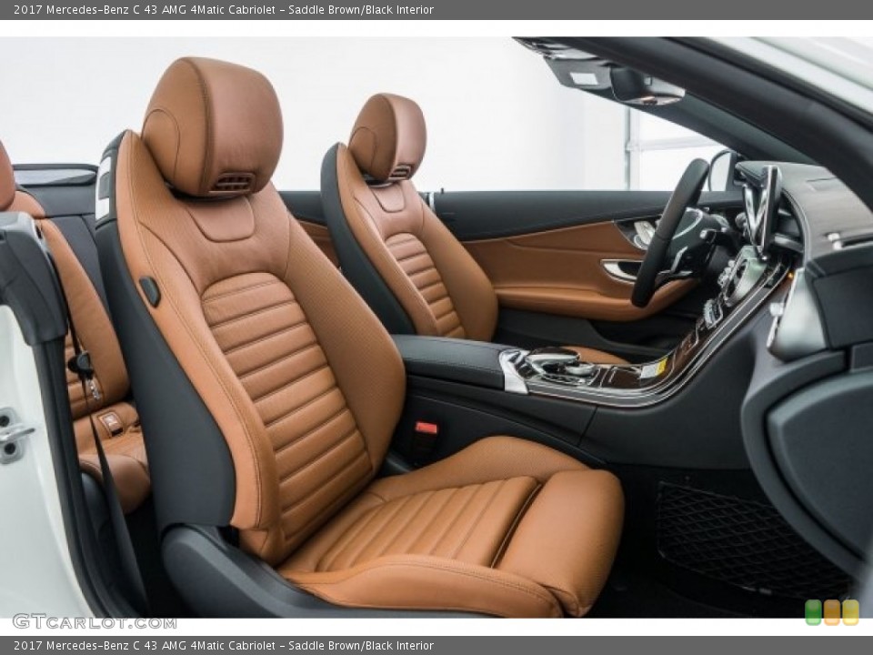 Saddle Brown/Black Interior Photo for the 2017 MercedesBenz C 43 AMG 4Matic Cabriolet