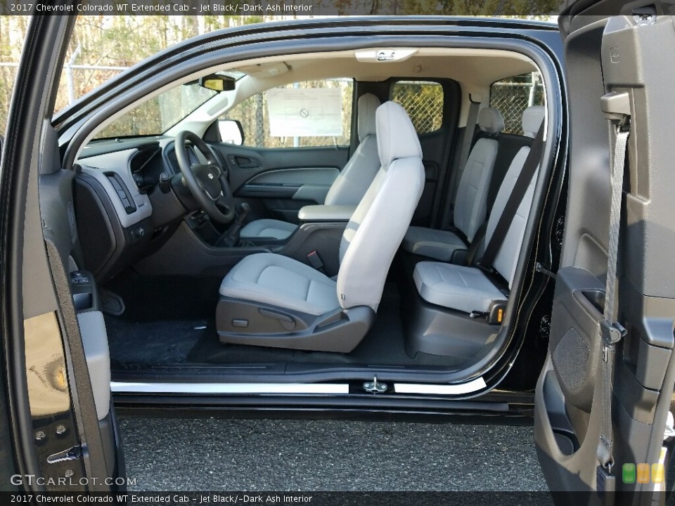 Jet Black/­Dark Ash Interior Photo for the 2017 Chevrolet Colorado WT Extended Cab #119302428