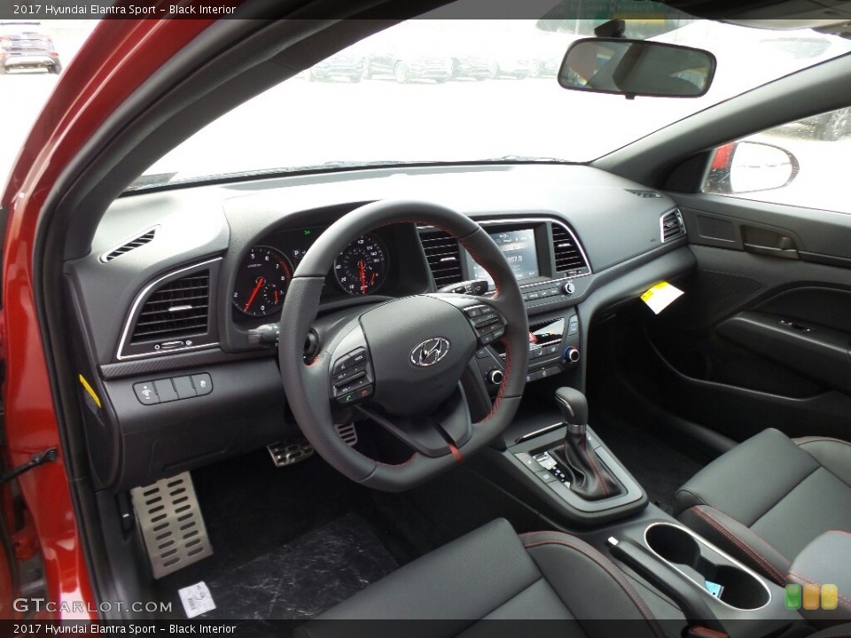 Black Interior Photo for the 2017 Hyundai Elantra Sport #119302481