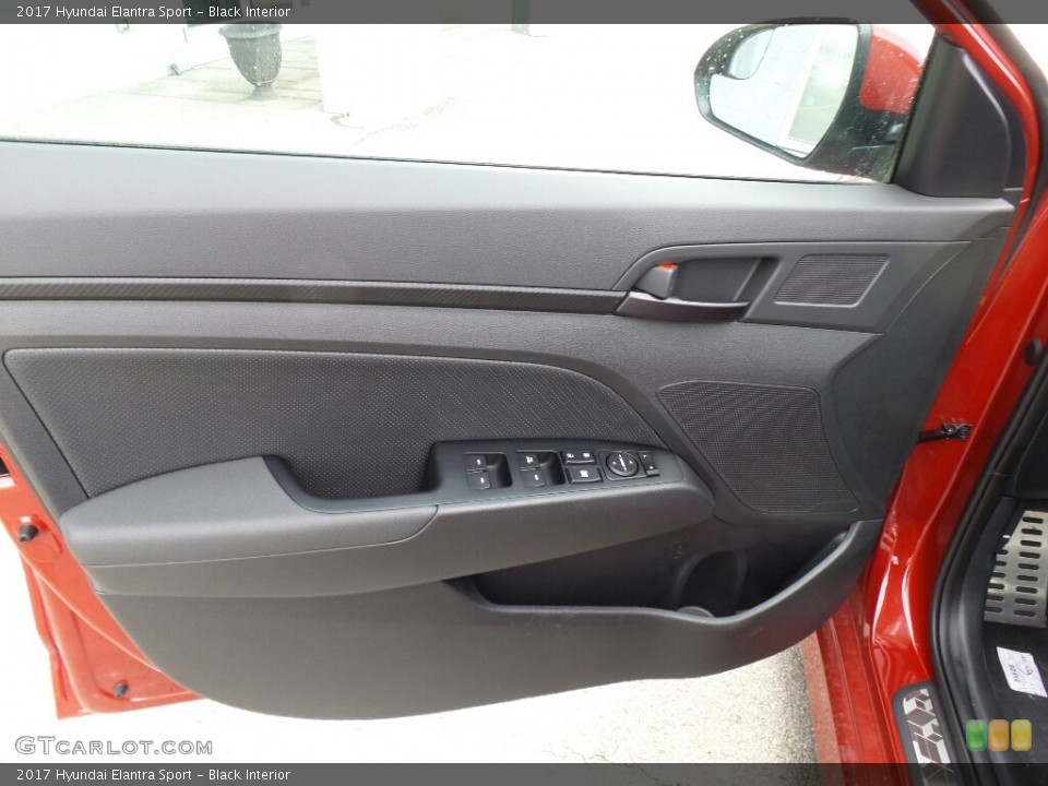 Black Interior Door Panel for the 2017 Hyundai Elantra Sport #119302590