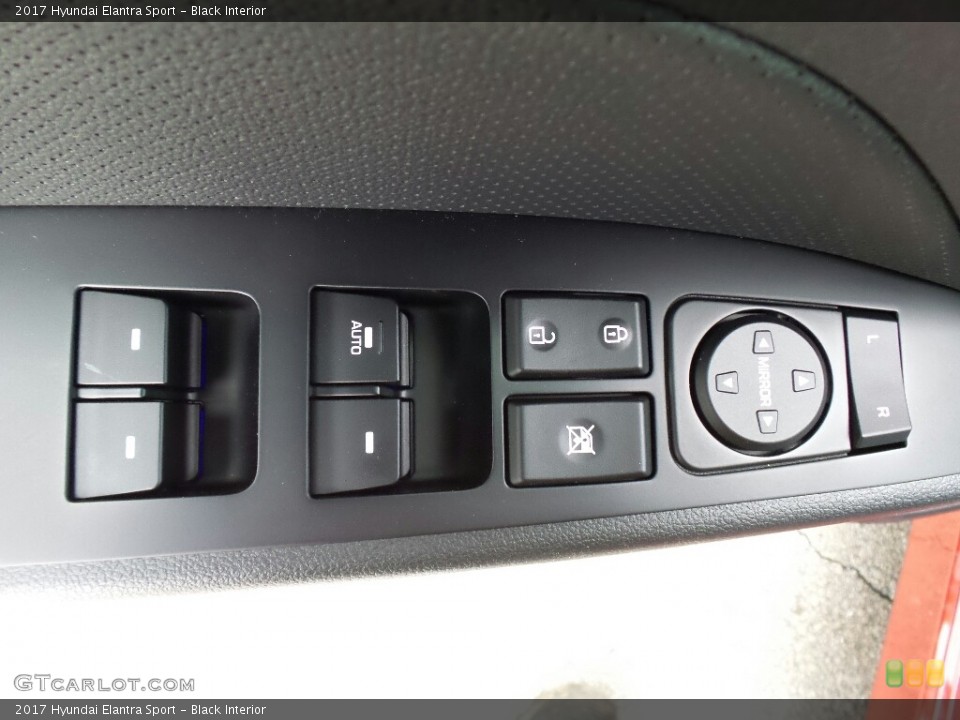 Black Interior Controls for the 2017 Hyundai Elantra Sport #119302613