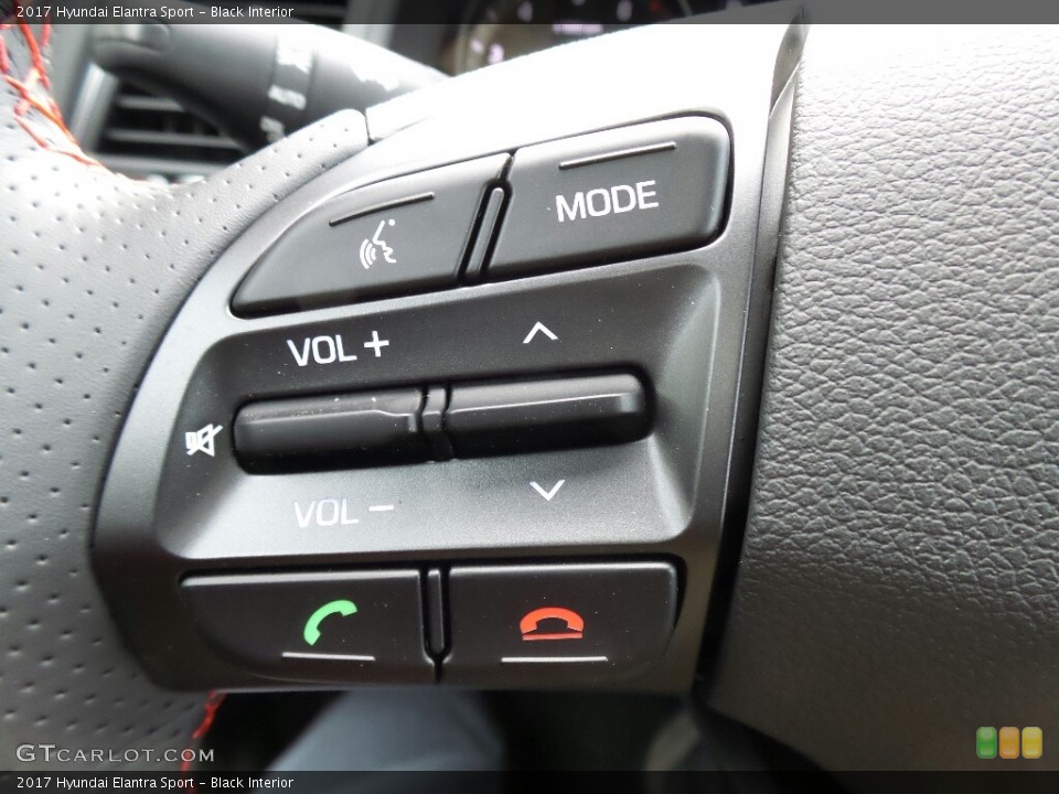Black Interior Controls for the 2017 Hyundai Elantra Sport #119302738
