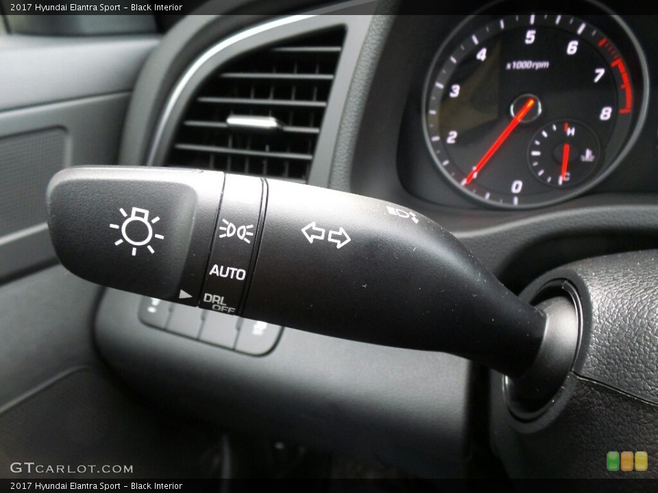 Black Interior Controls for the 2017 Hyundai Elantra Sport #119302763