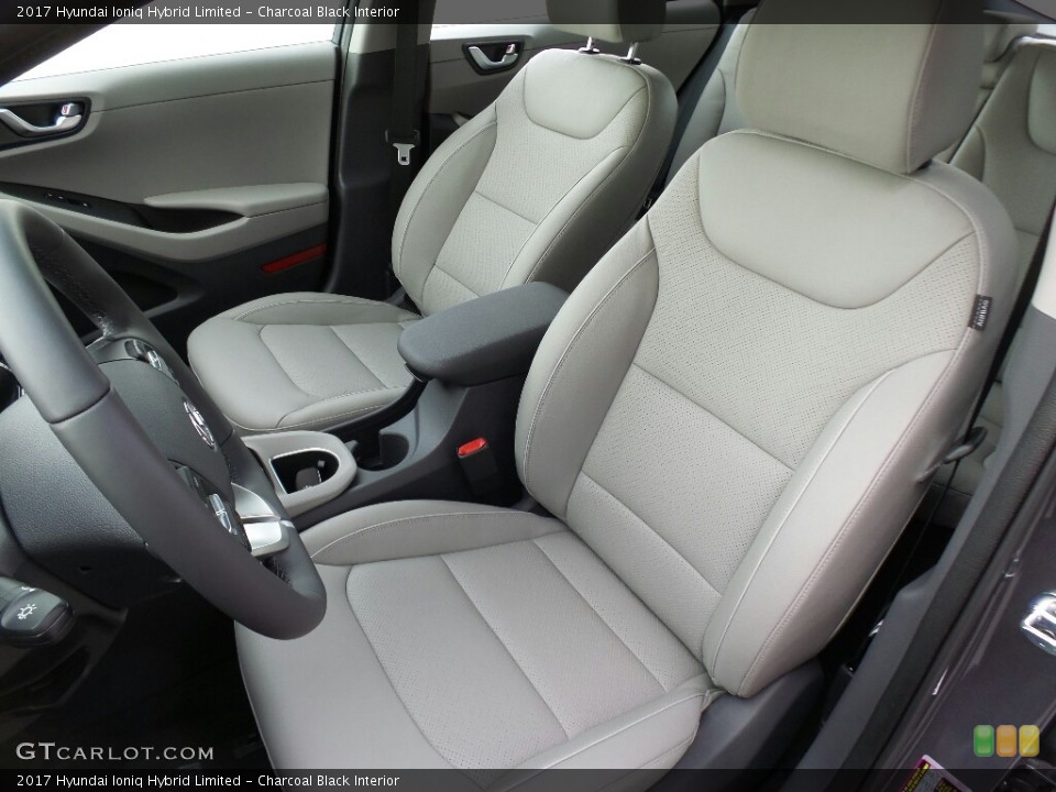 Charcoal Black Interior Front Seat for the 2017 Hyundai Ioniq Hybrid Limited #119303213