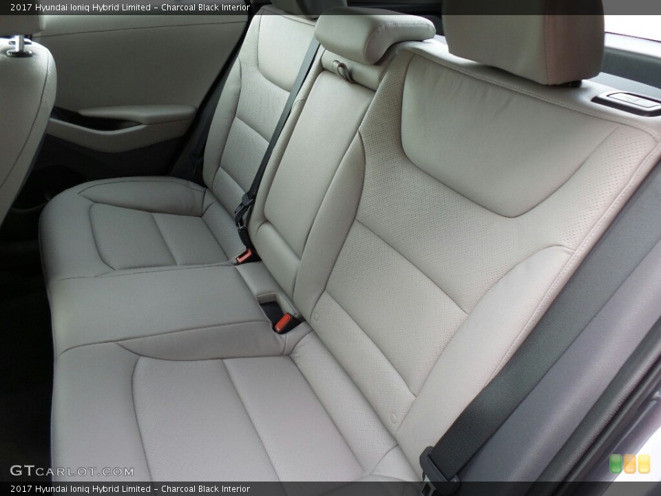 Charcoal Black Interior Rear Seat for the 2017 Hyundai Ioniq Hybrid Limited #119303237