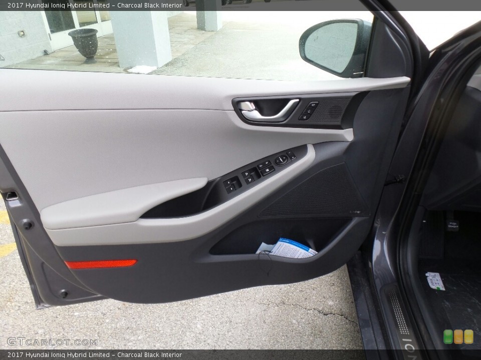 Charcoal Black Interior Door Panel for the 2017 Hyundai Ioniq Hybrid Limited #119303291