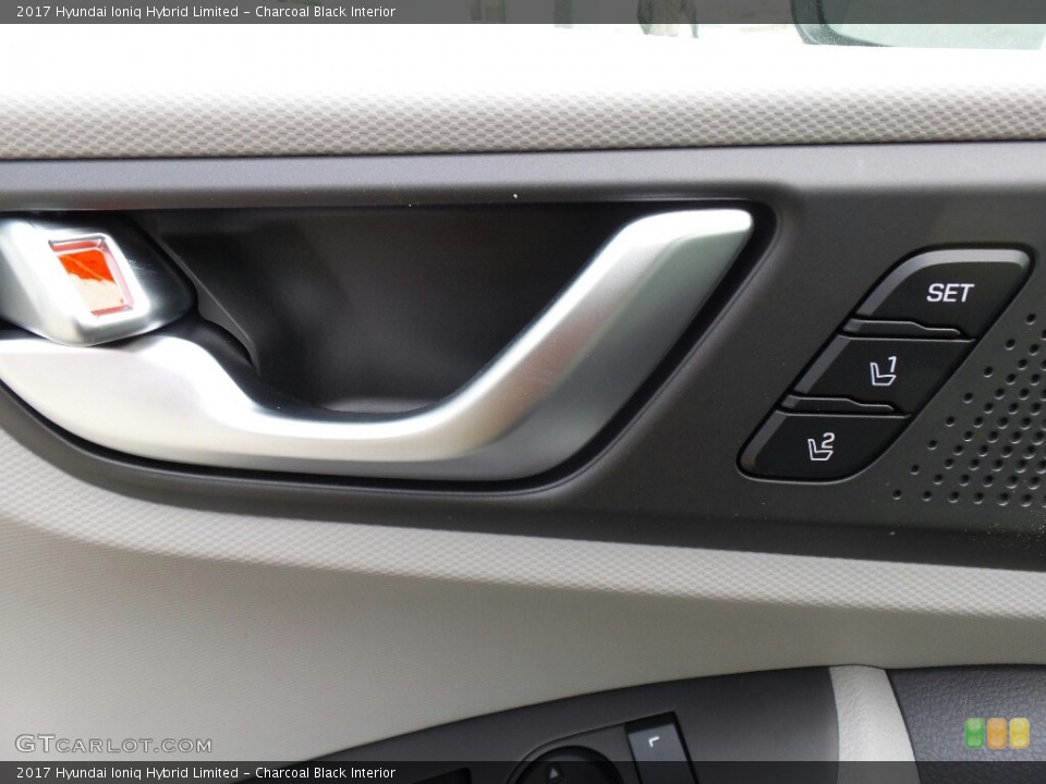 Charcoal Black Interior Controls for the 2017 Hyundai Ioniq Hybrid Limited #119303381
