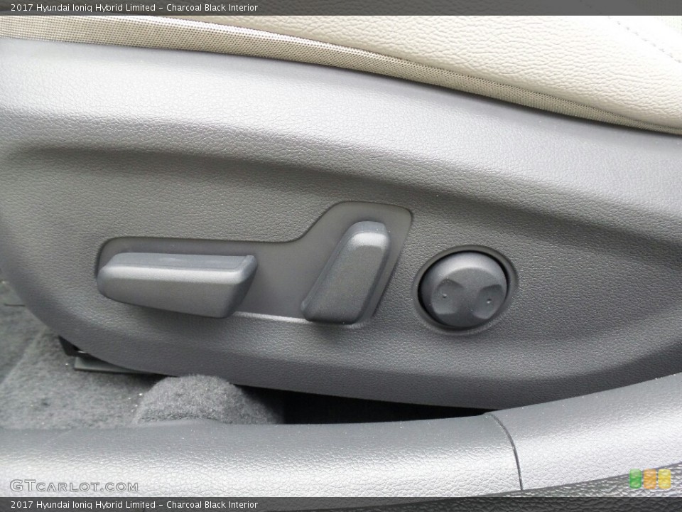Charcoal Black Interior Controls for the 2017 Hyundai Ioniq Hybrid Limited #119303417