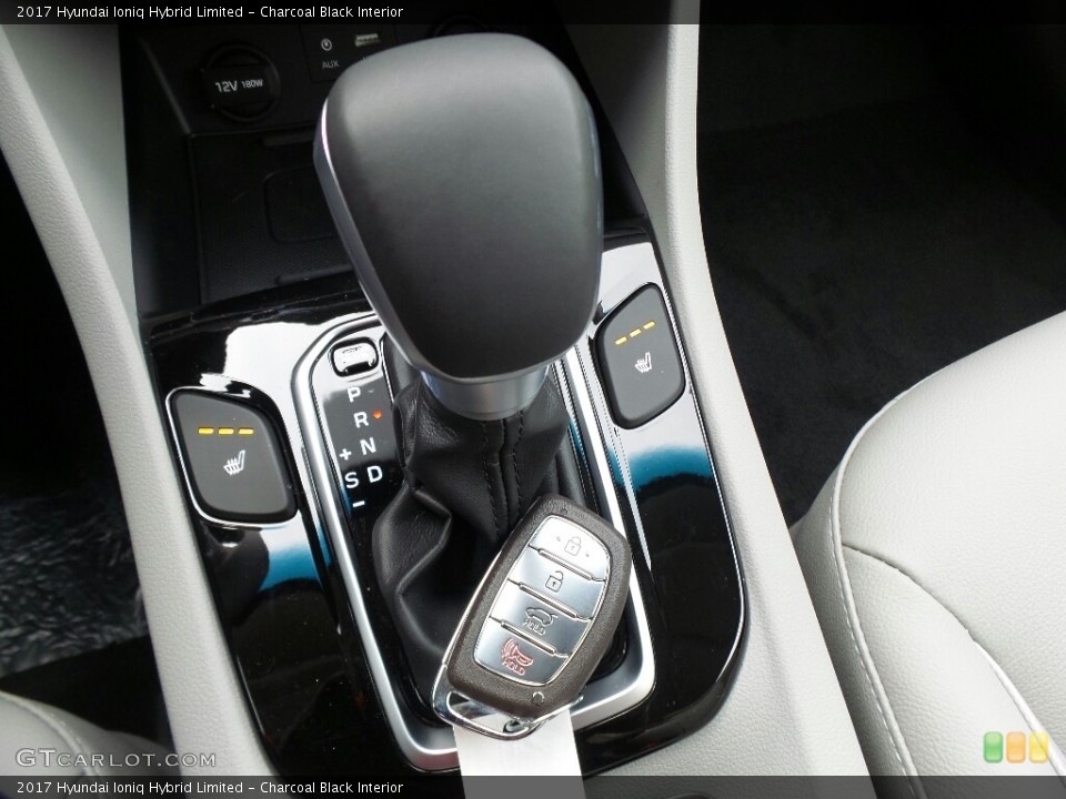 Charcoal Black Interior Transmission for the 2017 Hyundai Ioniq Hybrid Limited #119303804