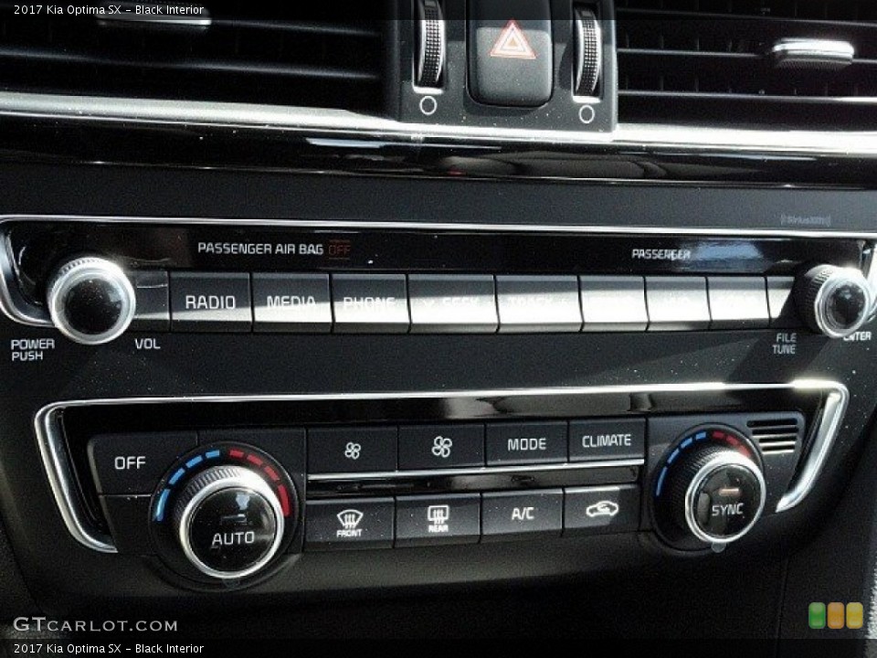 Black Interior Controls for the 2017 Kia Optima SX #119313560