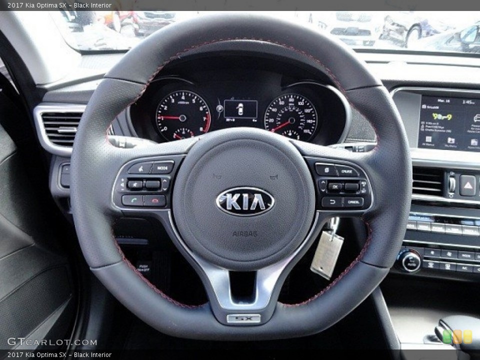 Black Interior Steering Wheel for the 2017 Kia Optima SX #119313587