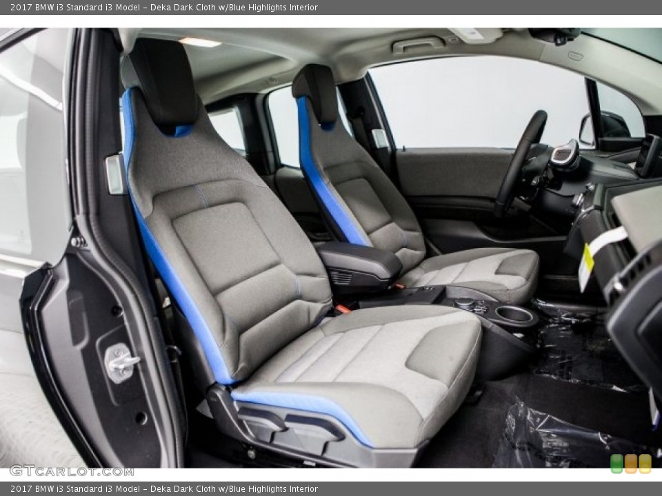 Deka Dark Cloth w/Blue Highlights Interior Photo for the 2017 BMW i3  #119314427