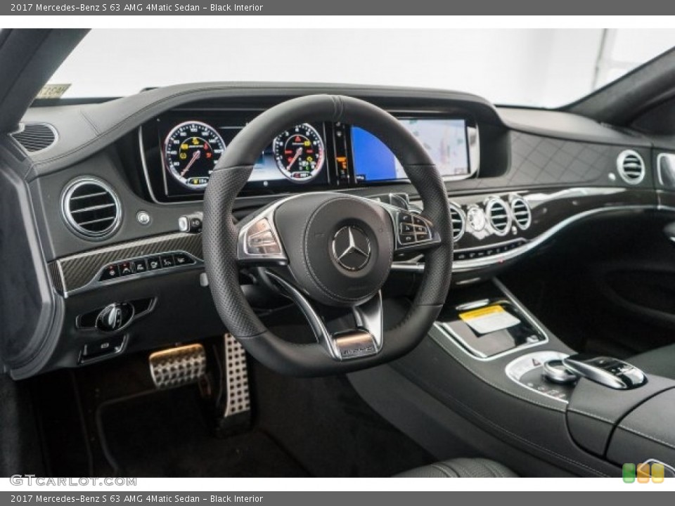 Black Interior Dashboard for the 2017 Mercedes-Benz S 63 AMG 4Matic Sedan #119325385