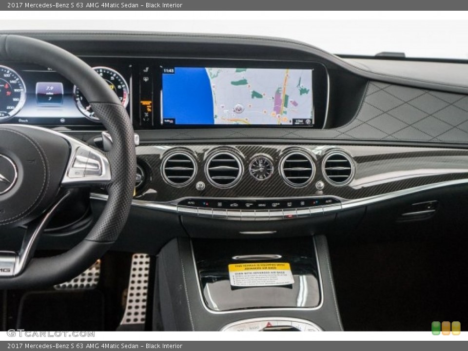 Black Interior Dashboard for the 2017 Mercedes-Benz S 63 AMG 4Matic Sedan #119325439