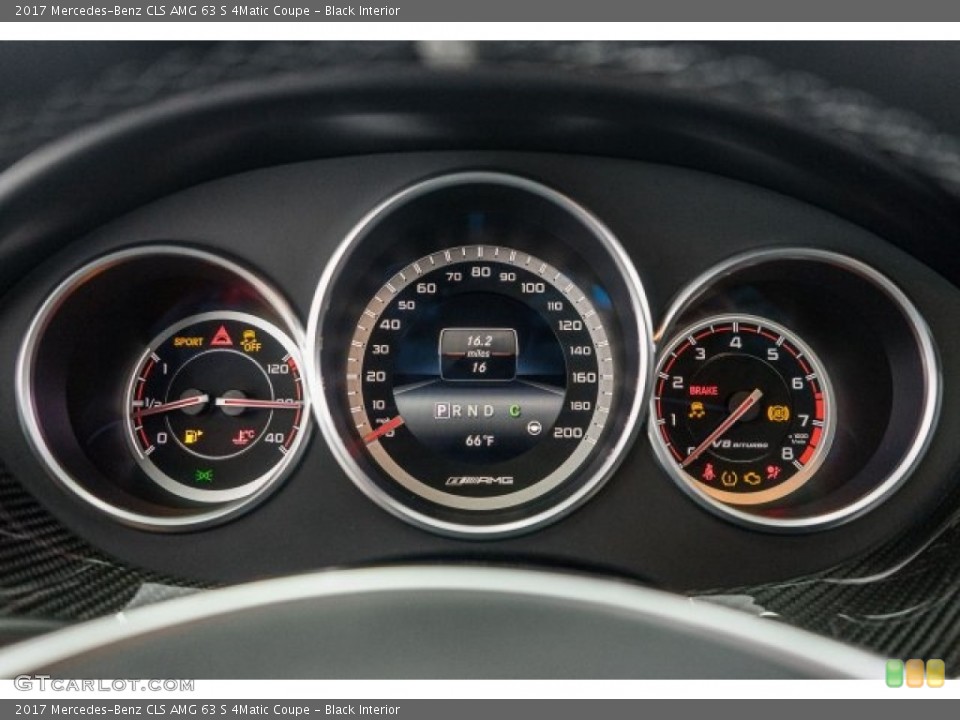 Black Interior Gauges for the 2017 Mercedes-Benz CLS AMG 63 S 4Matic Coupe #119325892