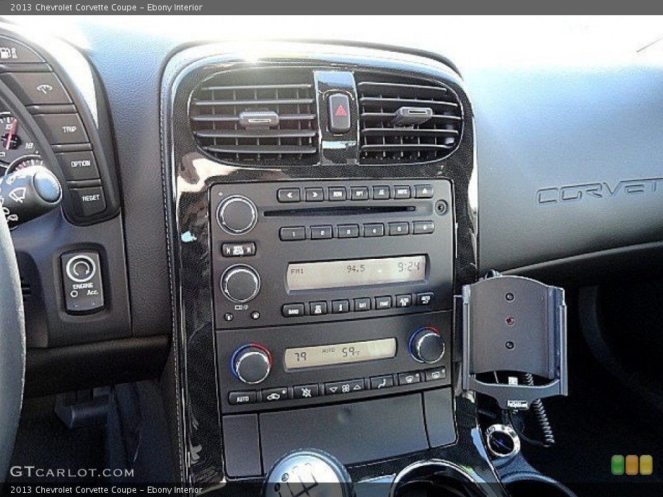 Ebony Interior Controls for the 2013 Chevrolet Corvette Coupe #119327023
