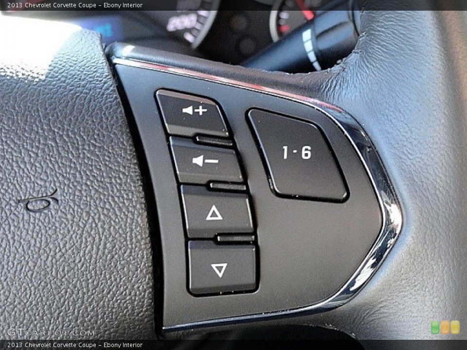 Ebony Interior Steering Wheel for the 2013 Chevrolet Corvette Coupe #119327143