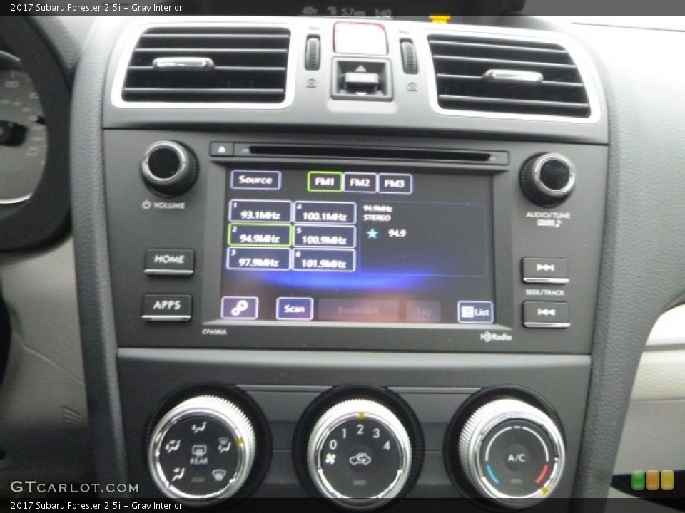 Gray Interior Controls for the 2017 Subaru Forester 2.5i #119329423