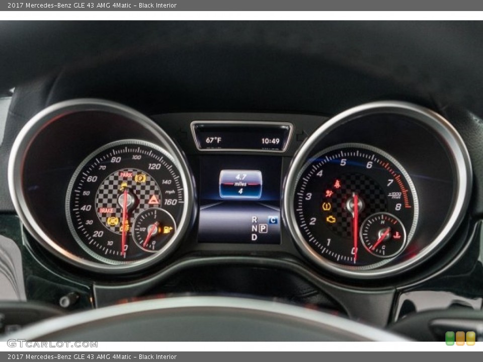 Black Interior Gauges for the 2017 Mercedes-Benz GLE 43 AMG 4Matic #119332600