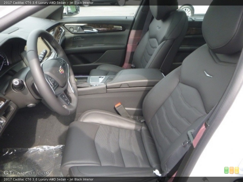 Jet Black Interior Front Seat for the 2017 Cadillac CT6 3.6 Luxury AWD Sedan #119333260