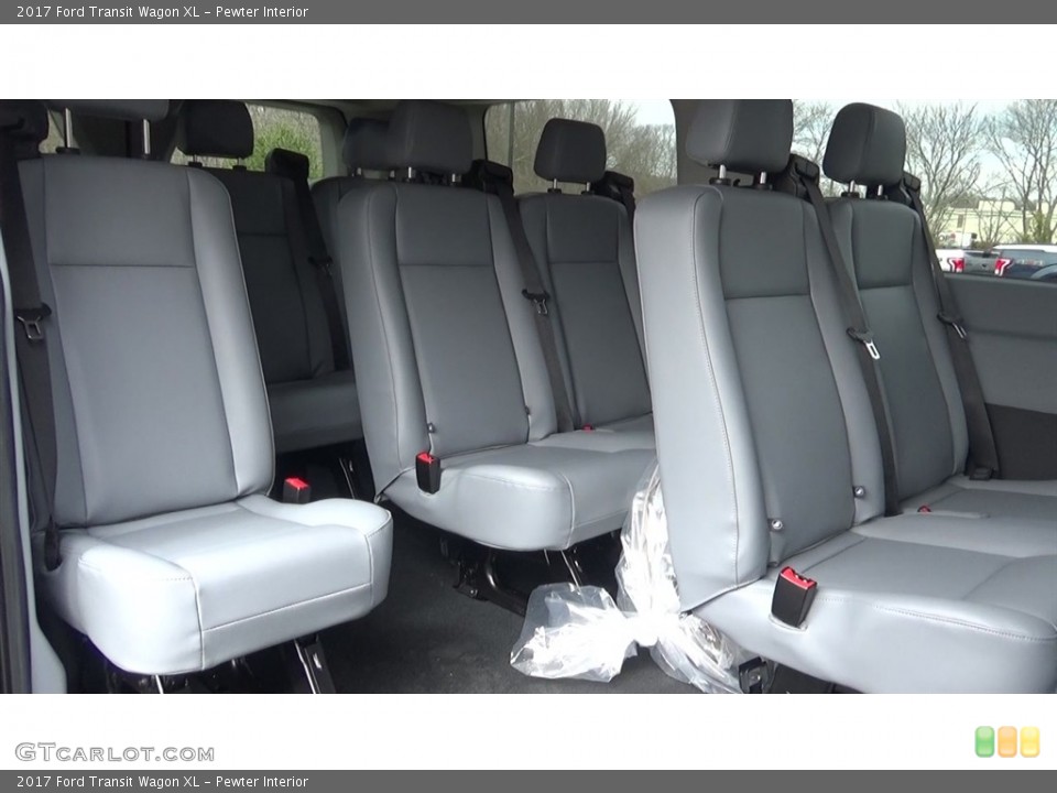 Pewter Interior Rear Seat for the 2017 Ford Transit Wagon XL #119335098