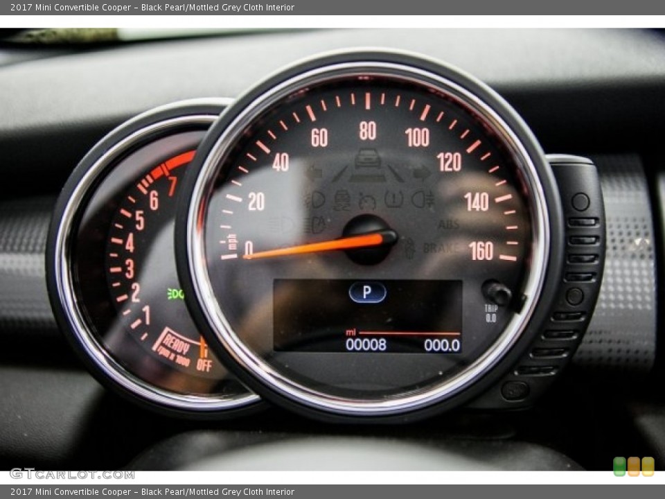 Black Pearl/Mottled Grey Cloth Interior Gauges for the 2017 Mini Convertible Cooper #119336295