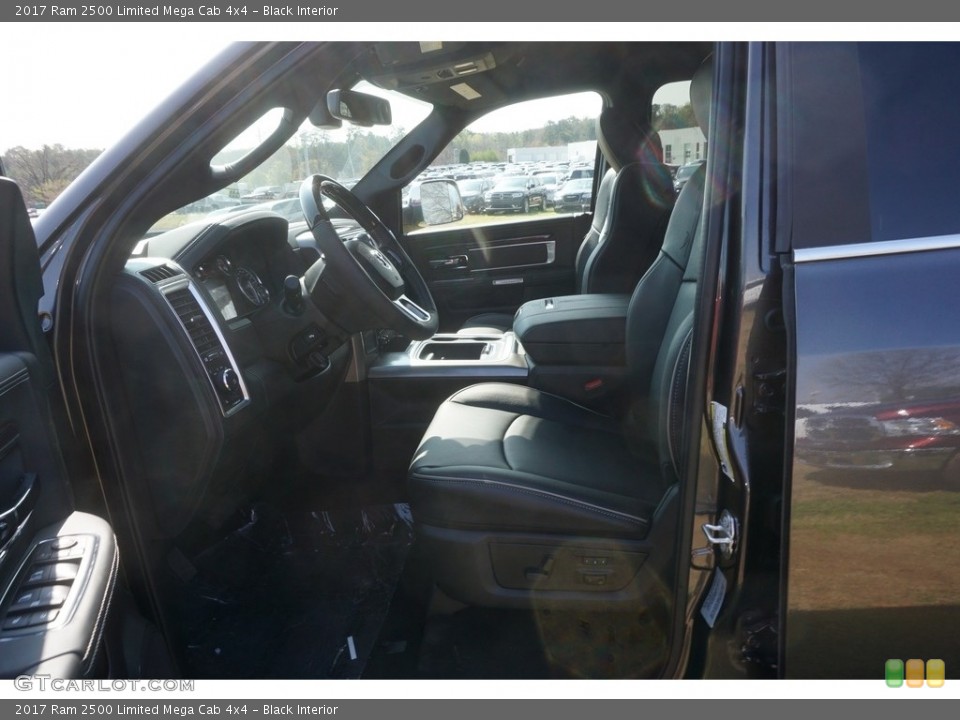 Black Interior Photo for the 2017 Ram 2500 Limited Mega Cab 4x4 #119339574