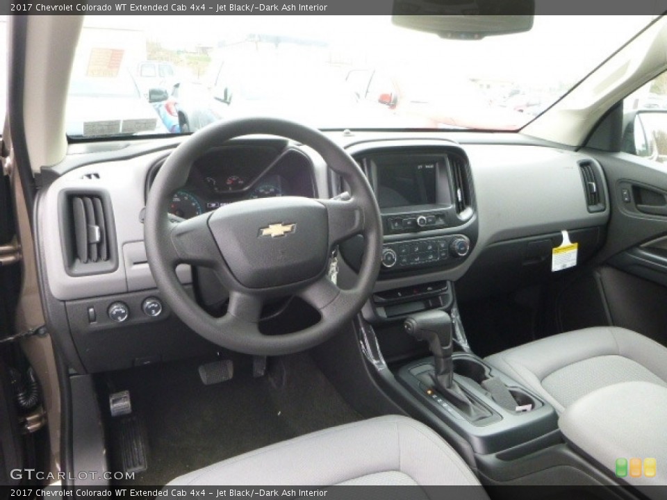 Jet Black/­Dark Ash Interior Photo for the 2017 Chevrolet Colorado WT Extended Cab 4x4 #119341242