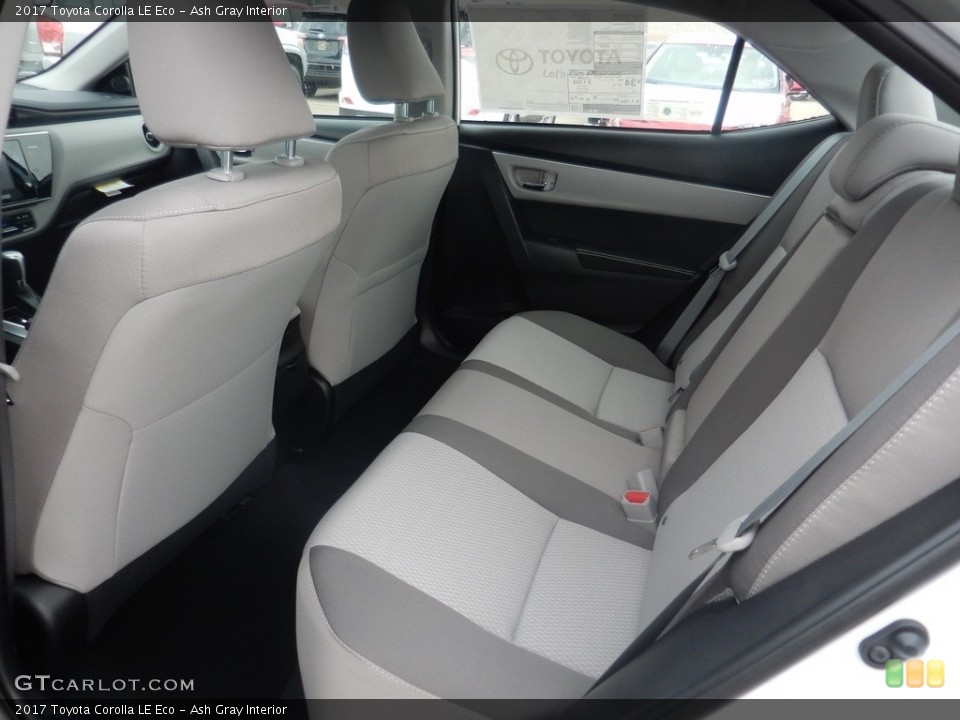 Ash Gray Interior Rear Seat for the 2017 Toyota Corolla LE Eco #119341962