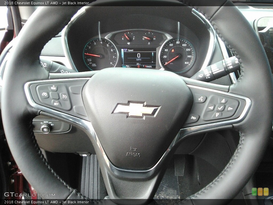 Jet Black Interior Steering Wheel for the 2018 Chevrolet Equinox LT AWD #119342718
