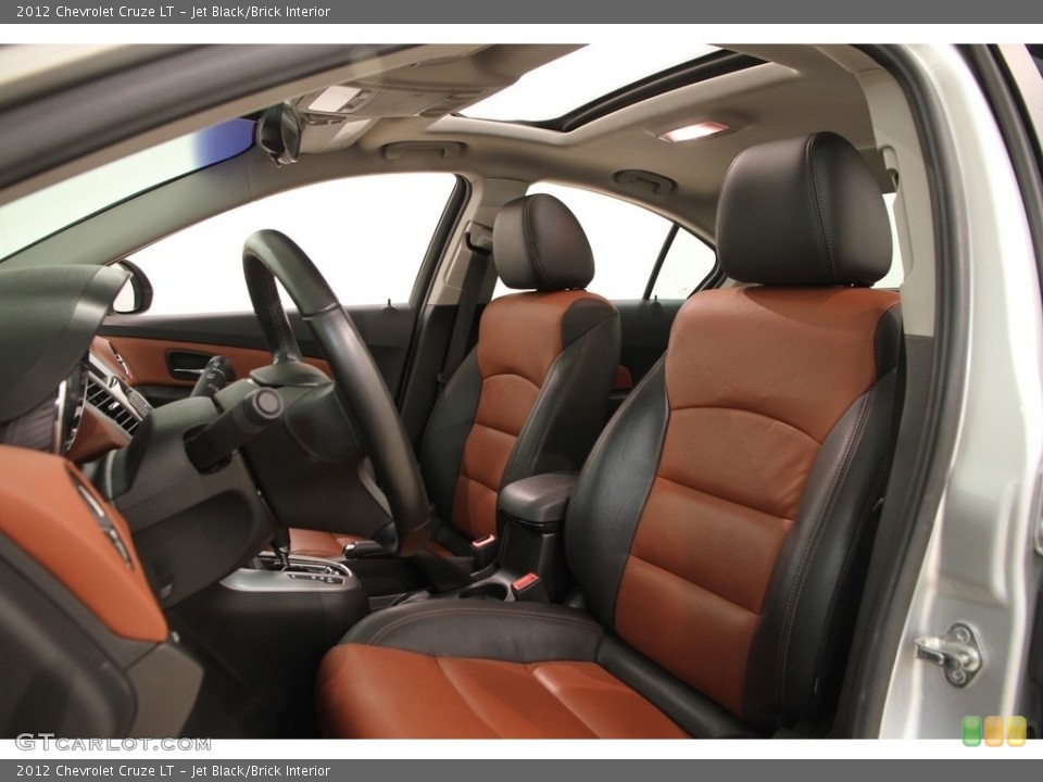 Jet Black/Brick Interior Front Seat for the 2012 Chevrolet Cruze LT #119344062
