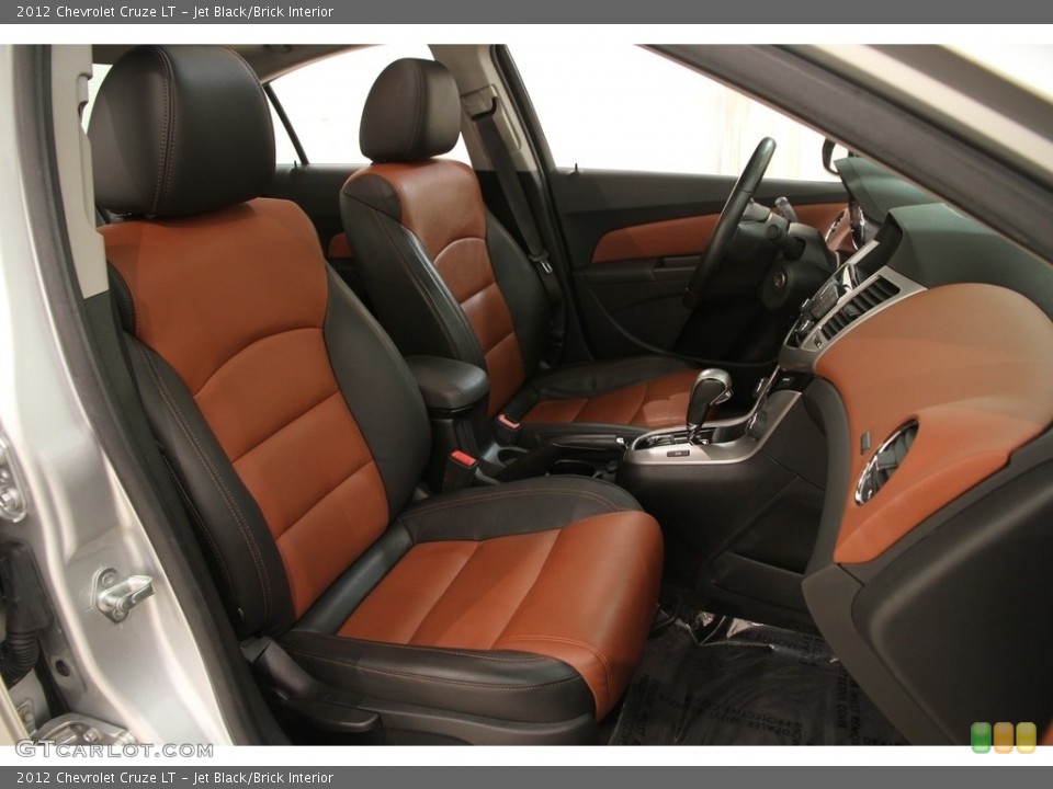 Jet Black/Brick Interior Front Seat for the 2012 Chevrolet Cruze LT #119344209
