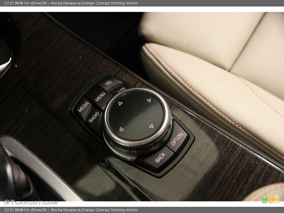 Mocha Nevada w/Orange Contrast Stitching Interior Controls for the 2015 BMW X4 xDrive28i #119347278