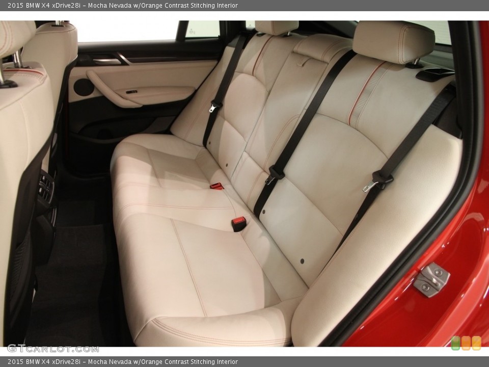 Mocha Nevada w/Orange Contrast Stitching Interior Rear Seat for the 2015 BMW X4 xDrive28i #119347338