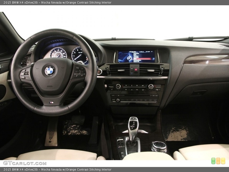 Mocha Nevada w/Orange Contrast Stitching Interior Dashboard for the 2015 BMW X4 xDrive28i #119347376