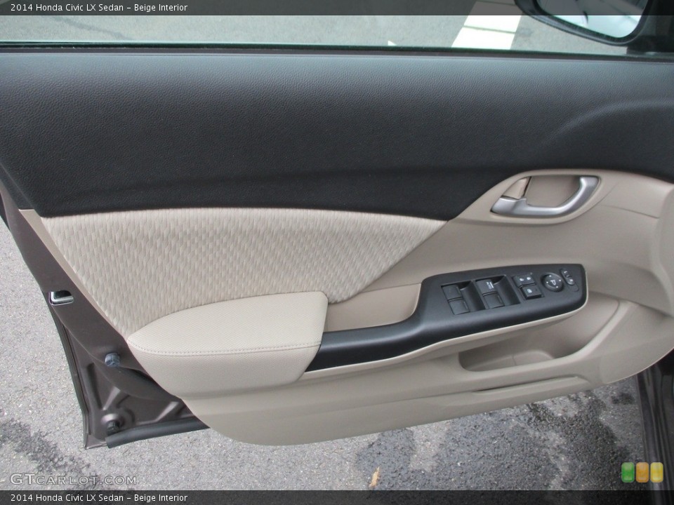 Beige Interior Door Panel for the 2014 Honda Civic LX Sedan #119348268